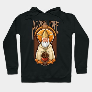 Acorn Pope cute funny graphic illustration design Hoodie